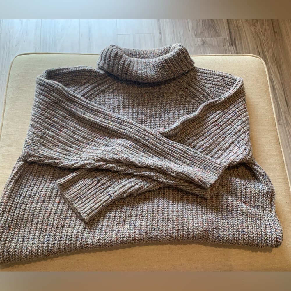 Chunky Madewell confetti knit sweater